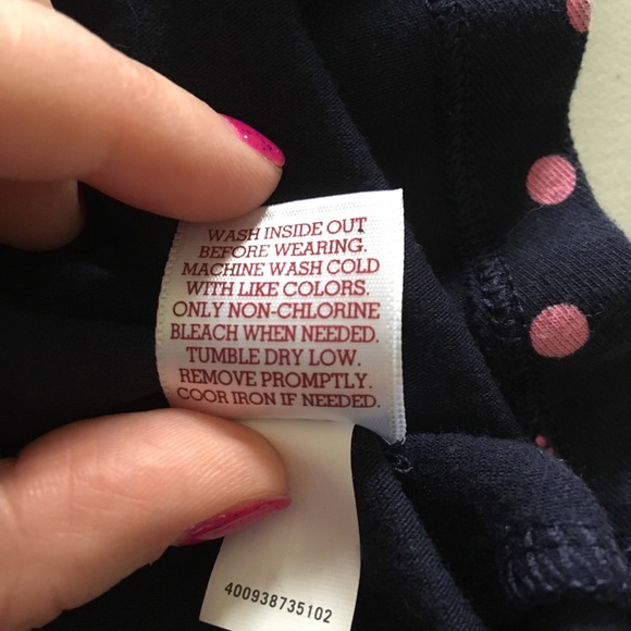 CLEARANCE!!! SO Navy Blue Skirt w/ Pink Polka Dots - Picture 7 of 7